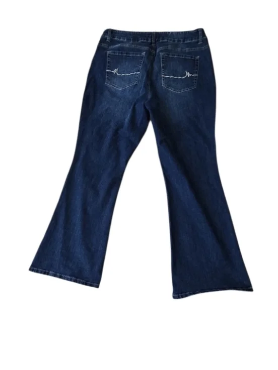 M Jeans By Maurices Bootcut Jeans Womens 16W Dark Wash Mid Rise Stretch 16W - Picture 6 of 8